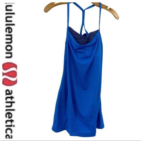 💕SALE💕 Lululemon Blue Scoop Neck Y Tank Top - Picture 1 of 7